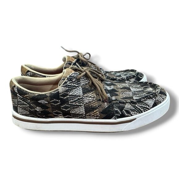 Twisted X Black Multi Kicks Lace Up Sneaker Aztec Casual MCA0044 Men’s Size 11 main image 5